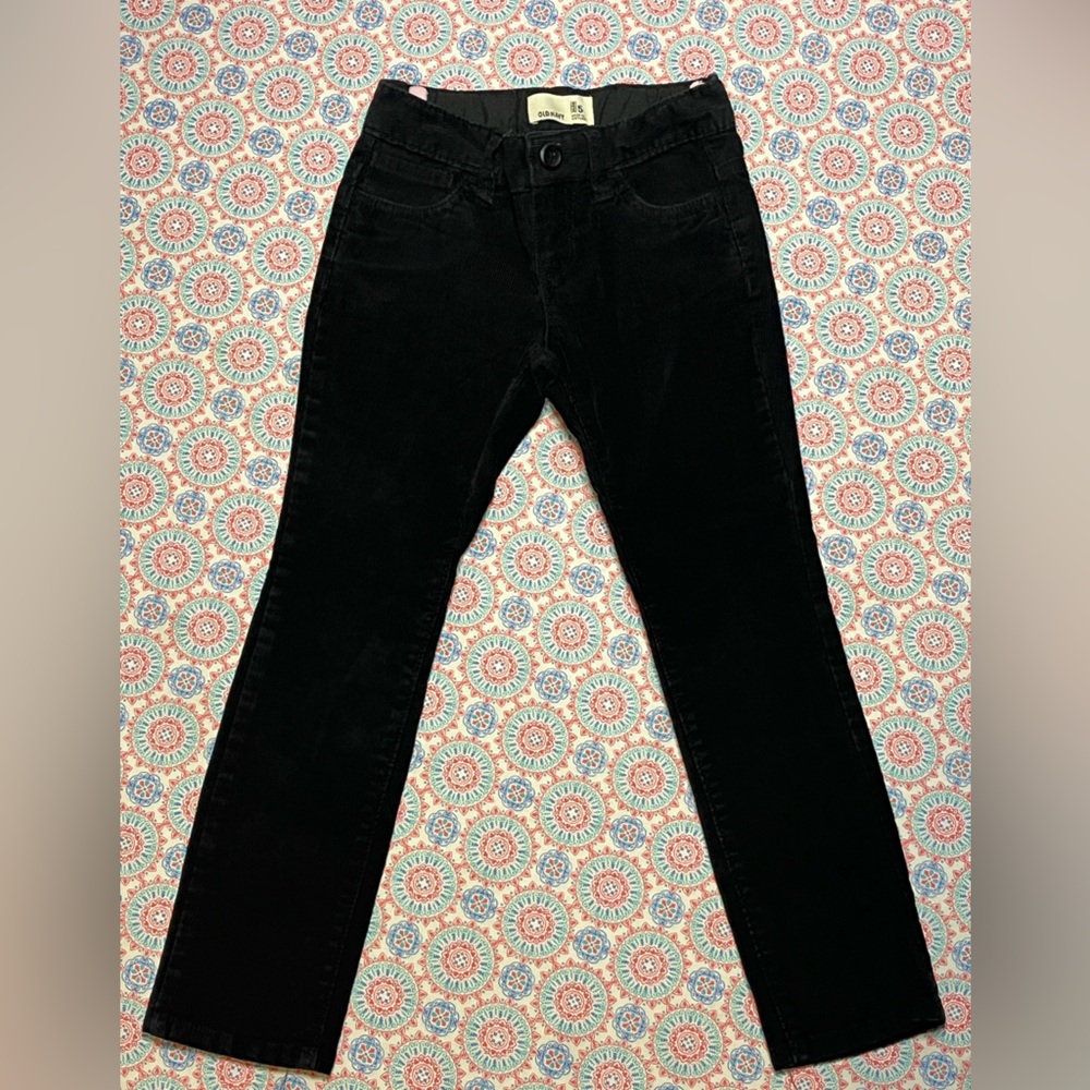 🌟❣️4/$10❣️🌟Girls Sz 5 Old Navy black corduroy type pants